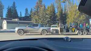 Watch: Rivian R1Ts Power New Montana Ski Resort Shuttle