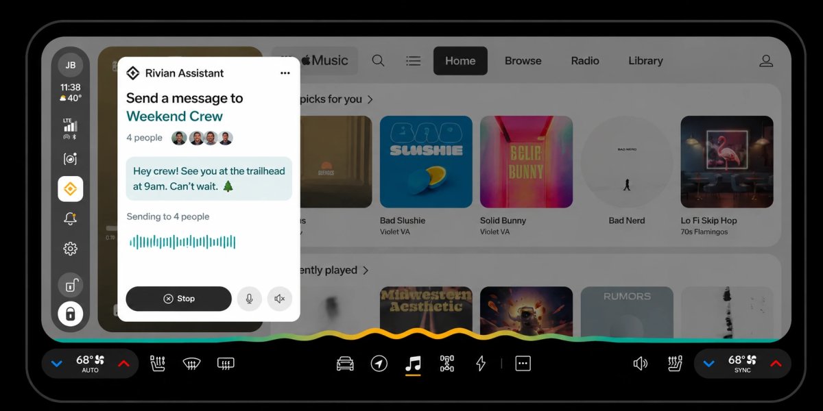 Tesla Enhanced Rivian Assistant feature in update 2026.23