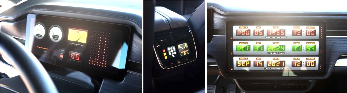 The Back to the Future Interior Screens